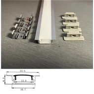 ALU PROFIL sűllyeszthető matt előlappal 2m