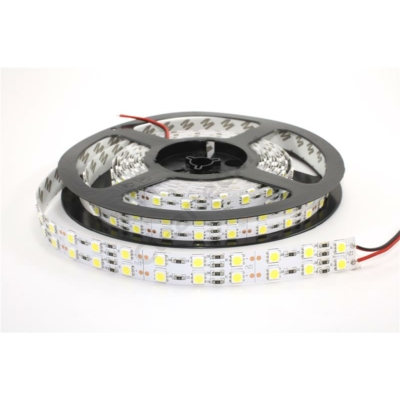 LED szalag beltéri IP20 SMD5050 120LED 28,8W/m hideg fehér dupla széles
