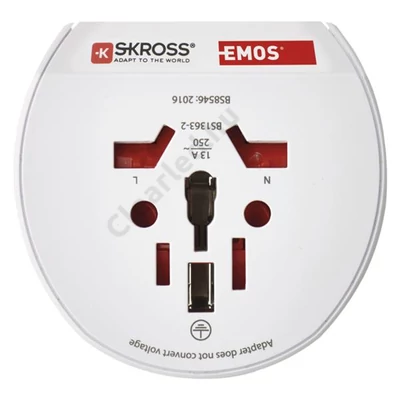 EMOS P0055N utazó adapter, dugalj átalakító