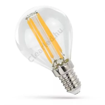 Spectrum LED WOJ14334 E14 kisgömb, filament 4W, 510lm, 4000K