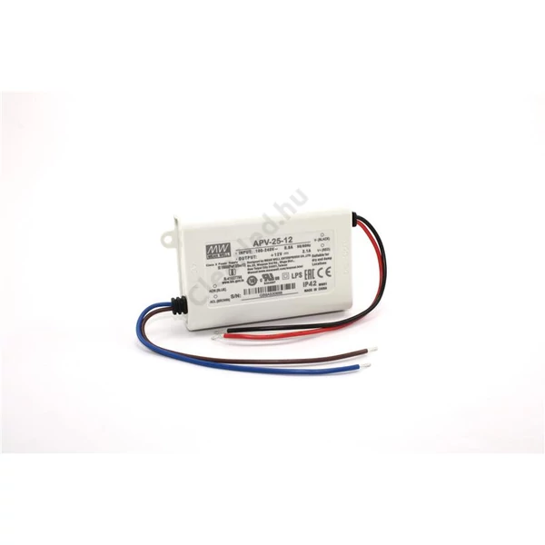 Mean Well APV-25-12 LED tápegység 25W műanyagházas
