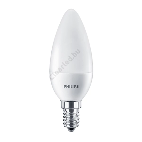 PHILIPS LED gyertya matt E14 4W 25W 2700K