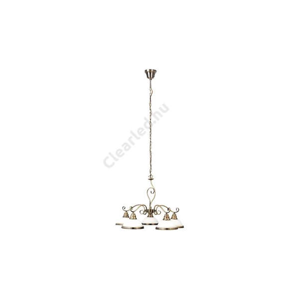 Rábalux Elisett, 5 ágú csillár E27 5x60W bronz