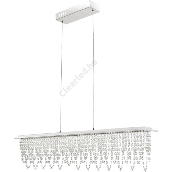 GLOBO 68405-24H SCALA króm függeszték K5 kristály, CCT, távirányítóval