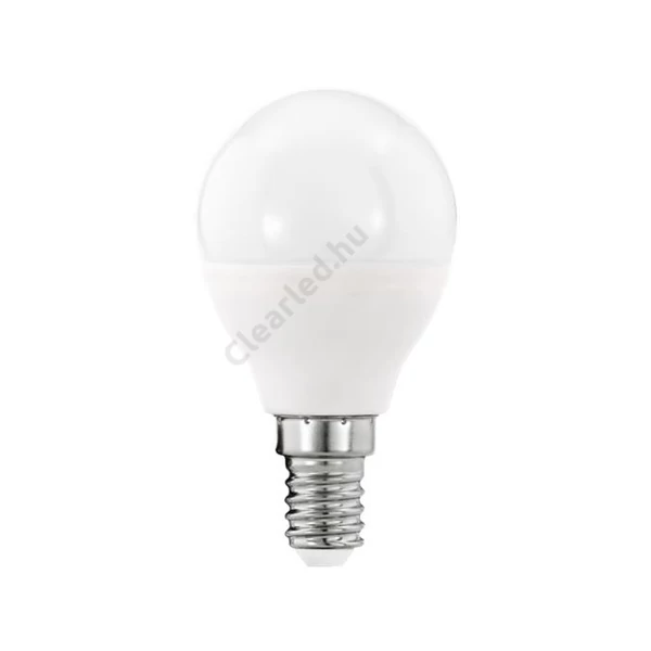 EGLO 11648 E14 kisgömb 5,5W meleg fehér dimm.