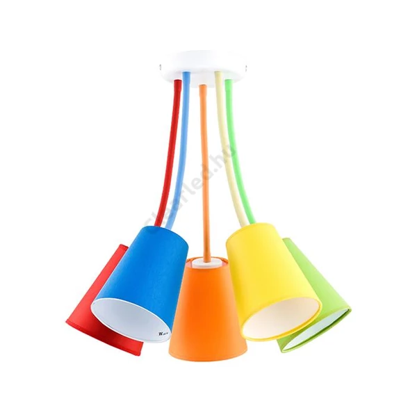 TK Lighting TK2107 WIRE COLOUR csillár 5xE27