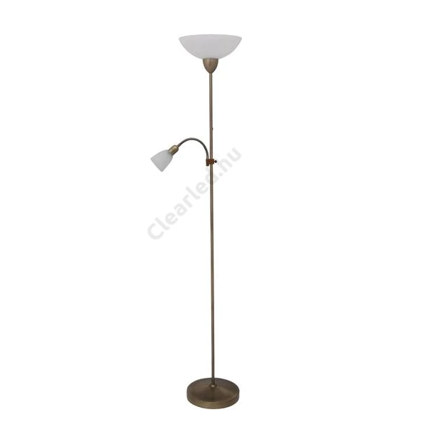 Rábalux 4019 PEARL CLASSIC állólámpa, E27 / E14, bronz
