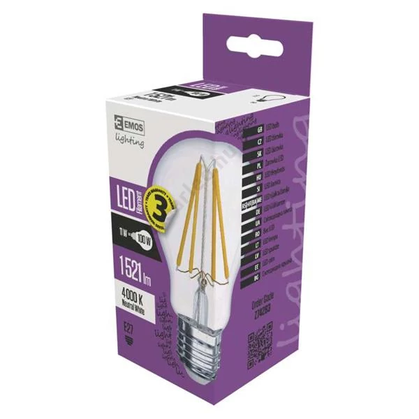 EMOS Z74283 LED filament 11W 1521lm E27 4000K