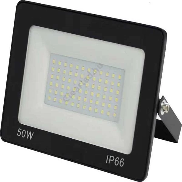 LED reflektor 50W, ultra vékony, fekete, 4000K