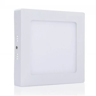 LED panel 6W négyzetes,falonkívüli 2800K fehér peremes