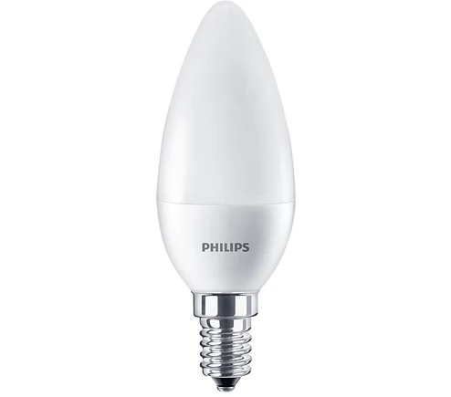 PHILIPS LED gyertya matt E14 4W 25W 2700K